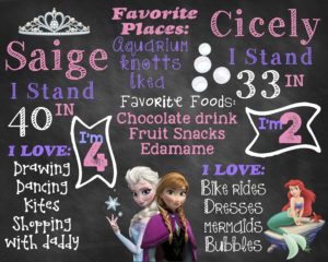 Saige & Cicely Chalk Poster